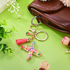 Fruit Series Letter Resin Keychains&nbsp;KEYC-TAC0033-02X