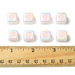 10Pcs Opaque Acrylic Enamel Beads&nbsp;ACRC-FS0001-02G