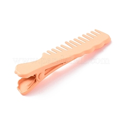 Comb Shape Spray Painted Iron Alligator Hair Clips for Girls&nbsp;PHAR-A011-18