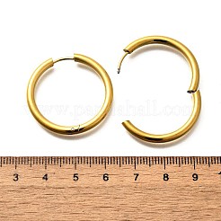 304 Stainless Steel Hoop Earrings for Women&nbsp;EJEW-M068-15D-G