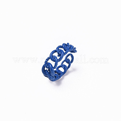 Spray Painted Alloy Cuff Rings&nbsp;RJEW-T011-11-RS