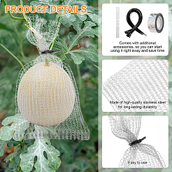 304 Stainless Steel Mesh Bag Plant Protection Insect Proof Mesh Bag&nbsp;AJEW-WA0003-62