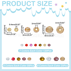 1170Pcs 3 Styles Opaque Solid Color Glass Beads Strands&nbsp;EGLA-ME0001-06