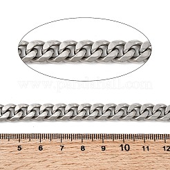 Tarnish Resistant Men's Jewelry Making 201 Stainless Steel Curb Chains&nbsp;CHS-A003B-2.5mm