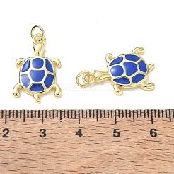 Brass Enamel Pendants&nbsp;KK-CBA6305-09G