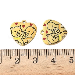 304 Stainless Steel Enamel Pendants&nbsp;STAS-G360-02G