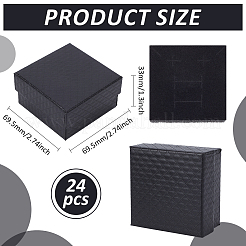 Square Cardboard Paper Ring Gift Storage Boxes&nbsp;CON-WH0099-60B