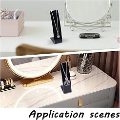 Opaque Acrylic Necklace Display Stands&nbsp;NDIS-WH0001-07