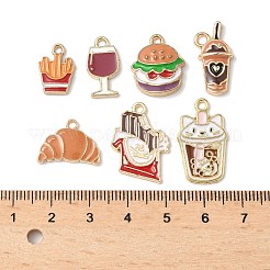 16Pcs 8 Styles Alloy Enamel Pendants&nbsp;ENAM-FP0002-50