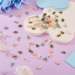 78Pcs 26 Styles Alloy Enamel Charms&nbsp;ENAM-TA0003-52
