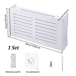PVC Wall-mounted Router Storage Box&nbsp;AJEW-WH0752-759