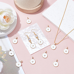 12Pcs Brass Enamel Pendants&nbsp;KK-UN0005-93