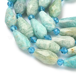 Natural Amazonite Beads Strands&nbsp;G-G453-F02-8x16mm