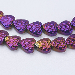 Electroplate Non-magnetic Synthetic Hematite Beads Strands&nbsp;G-J380-6mm-A02