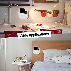 PP Plastic Wall-mounted Remote Control Holders&nbsp;AJEW-WH0020-80