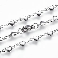 Non-Tarnish 304 Stainless Steel Chain Necklaces&nbsp;STAS-P164-21P