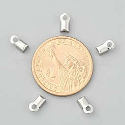 Tarnish Resistant 304 Stainless Steel Fold Over Crimp Cord Ends&nbsp;X-STAS-M009-01A
