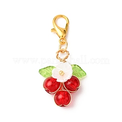 Round Glass Pendant Decorations&nbsp;HJEW-JM04213
