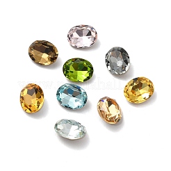 Faceted K9 Glass Rhinestone Cabochons&nbsp;GGLA-R402-07B
