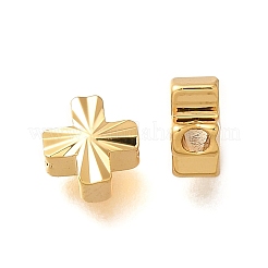 Brass Textured Beads&nbsp;KK-Z092-01B-G