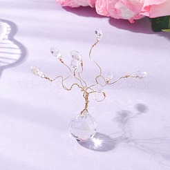 Glass Tree Suncatchers Display Decorations&nbsp;AJEW-JD00024