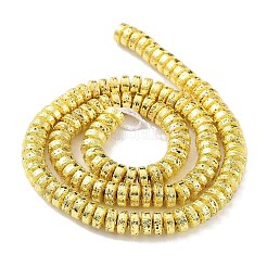 Electroplated Natural Lava Rock Beads Strands&nbsp;G-H303-A01-G