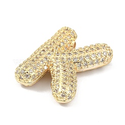 Rack Plating Brass Micro Pave Cubic Zirconia Pendants&nbsp;KK-Q790-01K-G