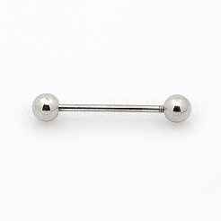 Tarnish Resistant 316L Surgical Stainless Steel Tongue Rings&nbsp;AJEW-P002-02