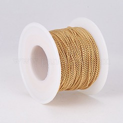 304 Stainless Steel Box Chains&nbsp;CHS-E018-02G