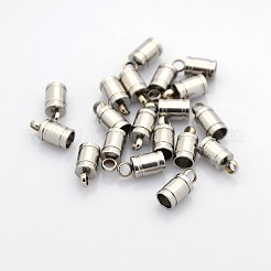 Tarnish Resistant 201 Stainless Steel Cord Ends&nbsp;STAS-N034-07