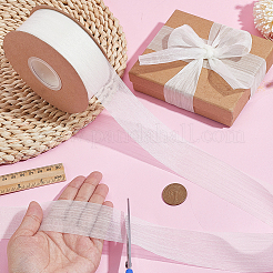 Polyester Wrinkle Lace Ribbon&nbsp;OCOR-WH0078-494