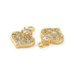 Brass Micro Pave Cubic Zirconia Charms&nbsp;KK-E068-VF186