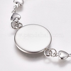 304 Stainless Steel Bracelet Making&nbsp;STAS-WH0014-26P