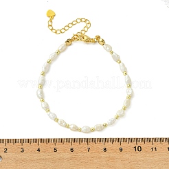 Potato Natural Cultured Freshwater Pearl Beaded Bracelets for Women&nbsp;BJEW-JB13747