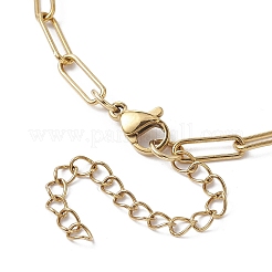 304 Stainless Steel Paperclip Necklace&nbsp;NJEW-TA00140