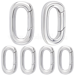 6Pcs Stainless Steel Spring Gate Rings&nbsp;STAS-BBC0008-34A