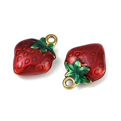 Strawberry 304 Stainless Steel Enamel Pendants&nbsp;STAS-L290-21C-G
