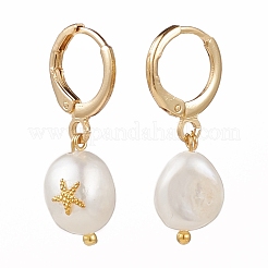 Brass Huggie Hoop Earrings&nbsp;EJEW-JE04433-01
