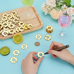 Acrylic Wine Glass Charms&nbsp;AJEW-FG0004-47C
