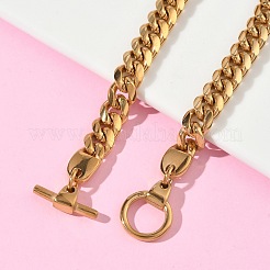 304 Stainless Steel Cuban Link Chain Bracelets for Women&nbsp;BJEW-G779-03G