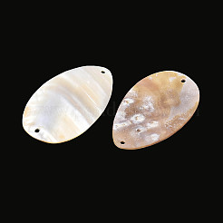 Natural Freshwater Shell Connector Charms&nbsp;SHEL-T020-38