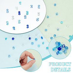750Pcs 15 Styles Transparent Glass Beads&nbsp;EGLA-PH0001-45
