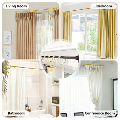 24Pcs Iron & PP Plastic Hanging Curtain Hooks&nbsp;FIND-GA0008-52G