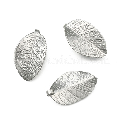 Tarnish Resistant 304 Stainless Steel Leaf Pendants&nbsp;STAS-S040-07P
