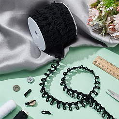 1Bundle Polyester Elastic Button Looping Trim&nbsp;OCOR-BC0006-93A