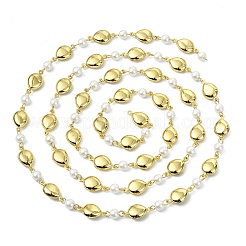 1M Handmade 304 Stainless Steel Teardrop Link Chains&nbsp;AJEW-JB01615-01
