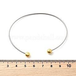 1.2MM 201 Stainless Steel Cuff Bangle Making&nbsp;BJEW-Z144-01GP-01