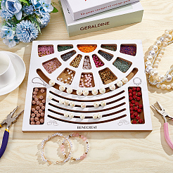 Wood Bead Design Board&nbsp;TOOL-WH0052-06