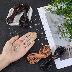 DIY Cowhide Cord Necklaces Bracelets Making Kits&nbsp;DIY-CL0002-45