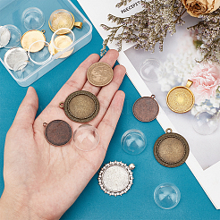 DIY Blank Photo Pendant Making Kit&nbsp;DIY-CA0004-53